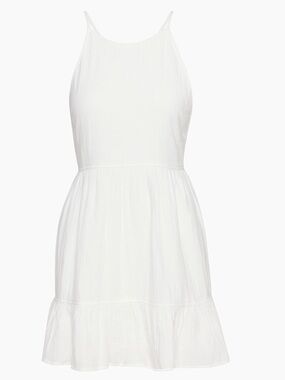 NEW Aritza SB 💯%Organic Cotton Veruca Mid White Sleeveless Dress Size 2XL